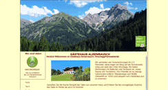 Desktop Screenshot of gaestehaus-almenrausch.de